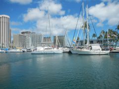Abschied von Honolulu Hawaii Yacht Club